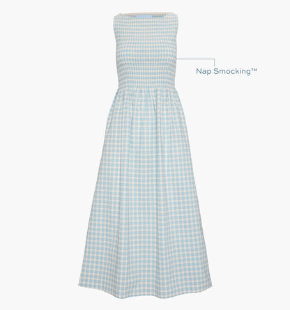 The Cosima Nap Dress - Blue/Red Gingham