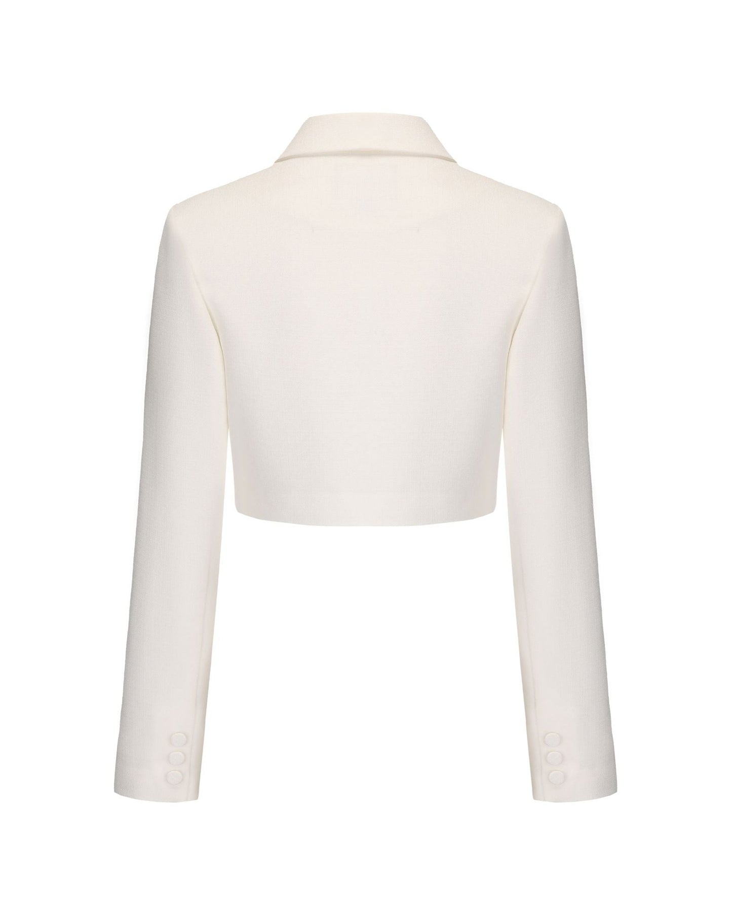 Tatiana Crop Blazer (White)