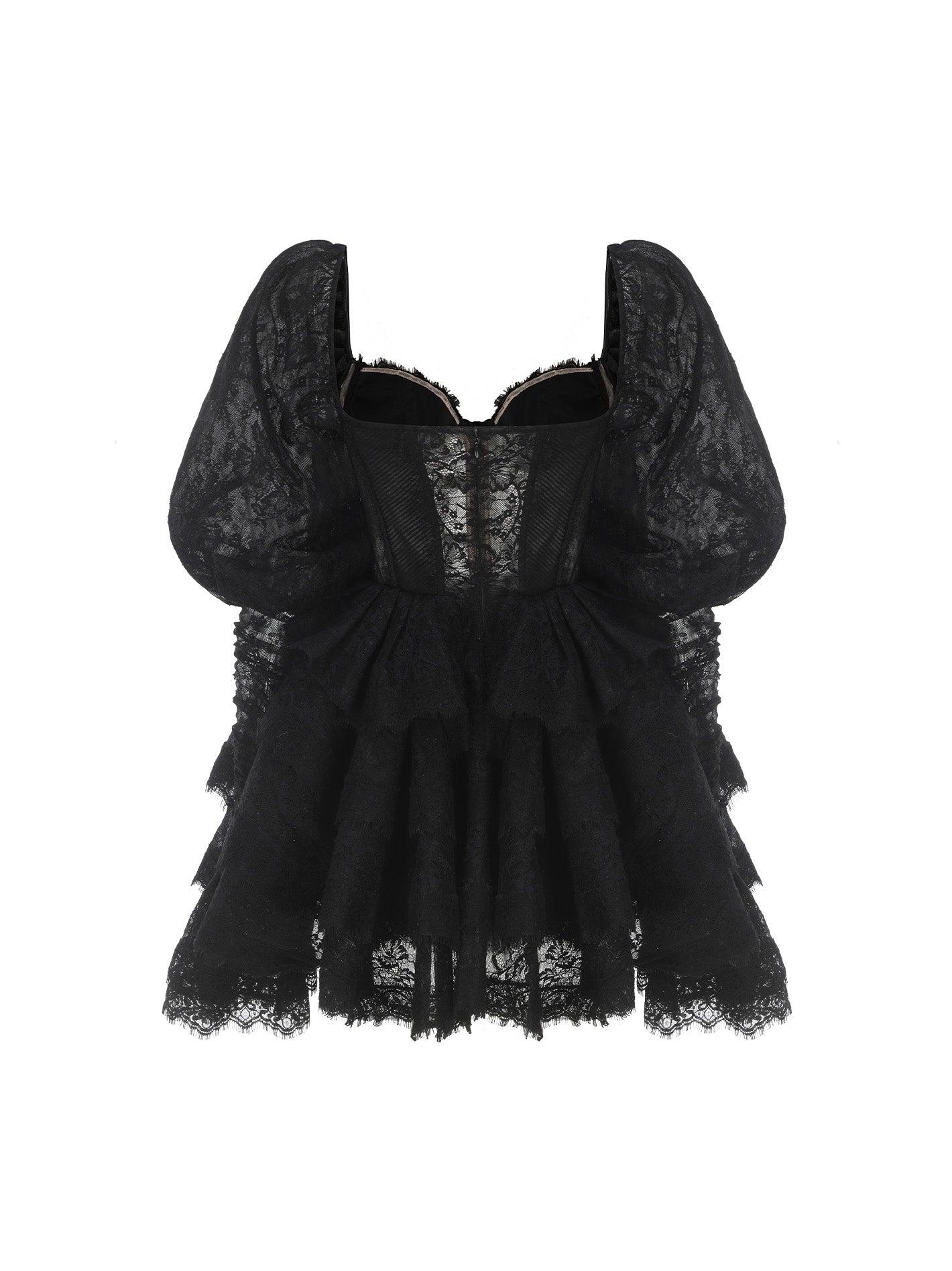 Penelope Lace Dress (Black) (Final Sale)