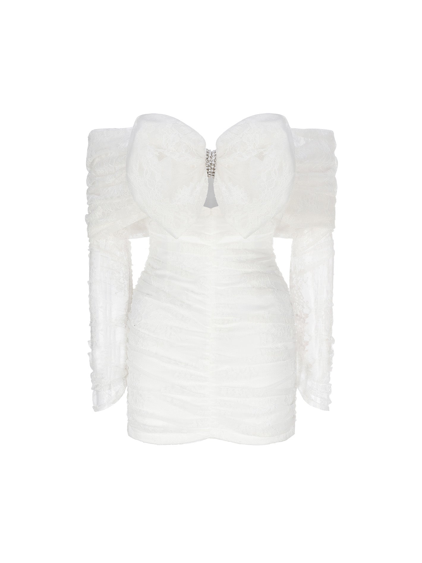 Sydney Bow Dress (White) (Final Sale)