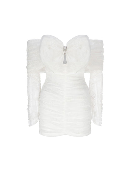 Sydney Bow Dress (White) (Final Sale)