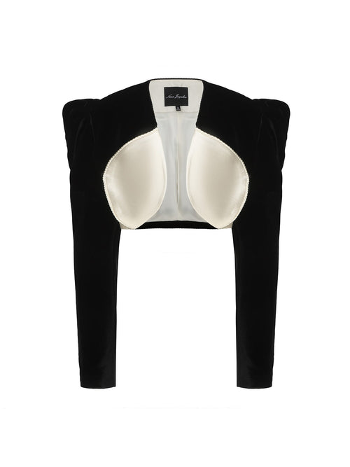 Wilma Velvet Jacket (Black) (Final Sale)
