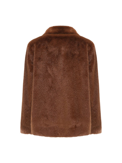 Phoebe Fur Jacket (Brown)