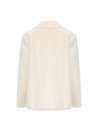 Phoebe Fur Jacket (White)