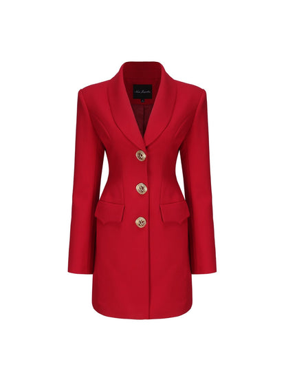 Sasha Suit Jacket (Red) (Final Sale)