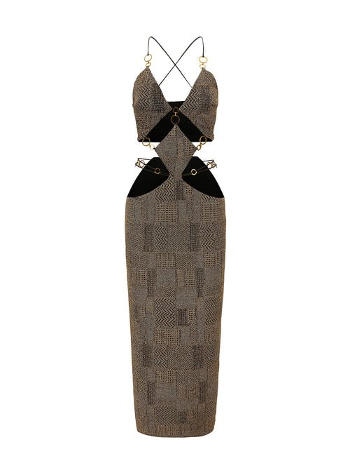 Omaira Dress (Gold) (Final Sale)