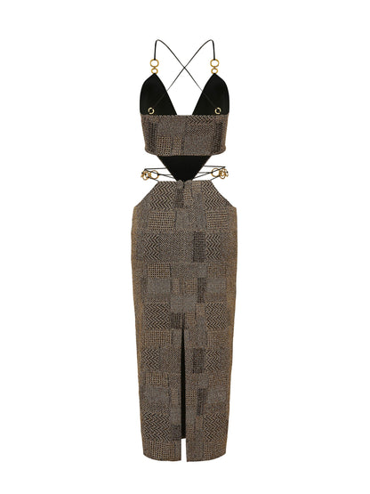 Omaira Dress (Gold) (Final Sale)