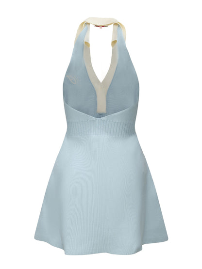 Samantha Knit Dress (Blue) (Final Sale)