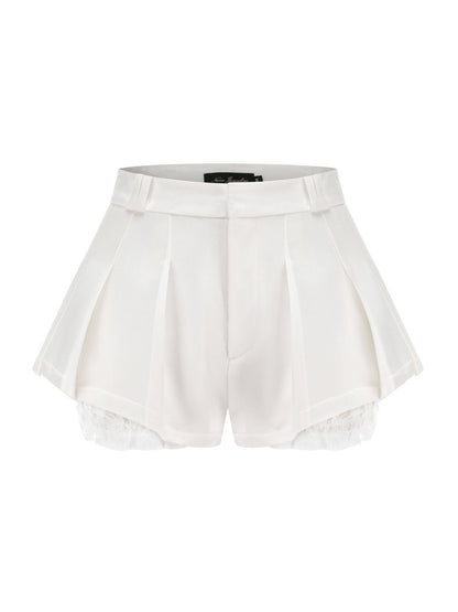White Milan Shorts