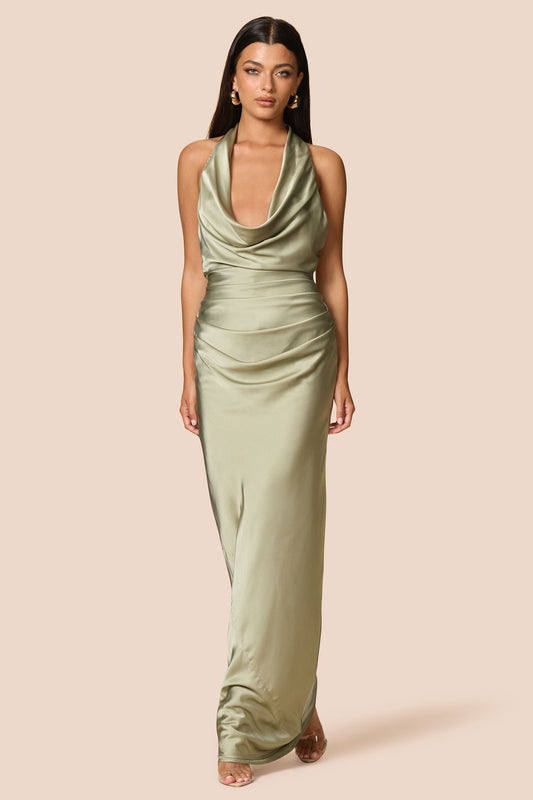 Nookie Penelope Drape Gown -  Thyme