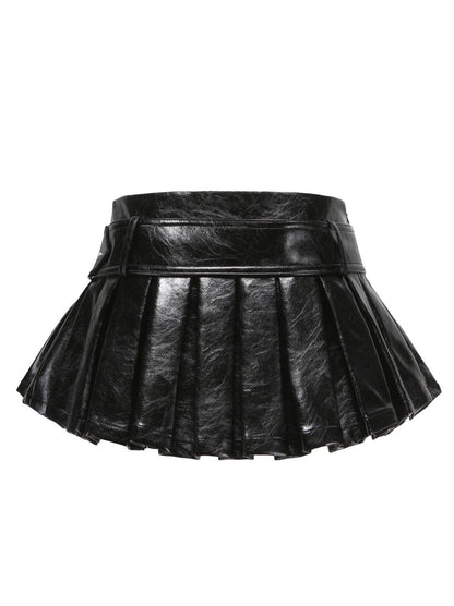 Teresa Leather Mini Skirt (Final Sale)