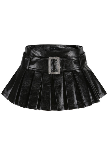 Teresa Leather Mini Skirt (Final Sale)